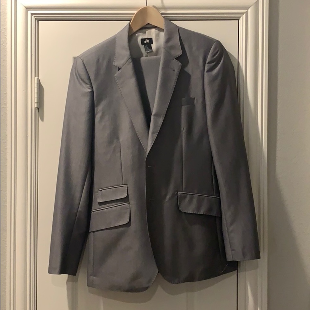 H&M grey suit